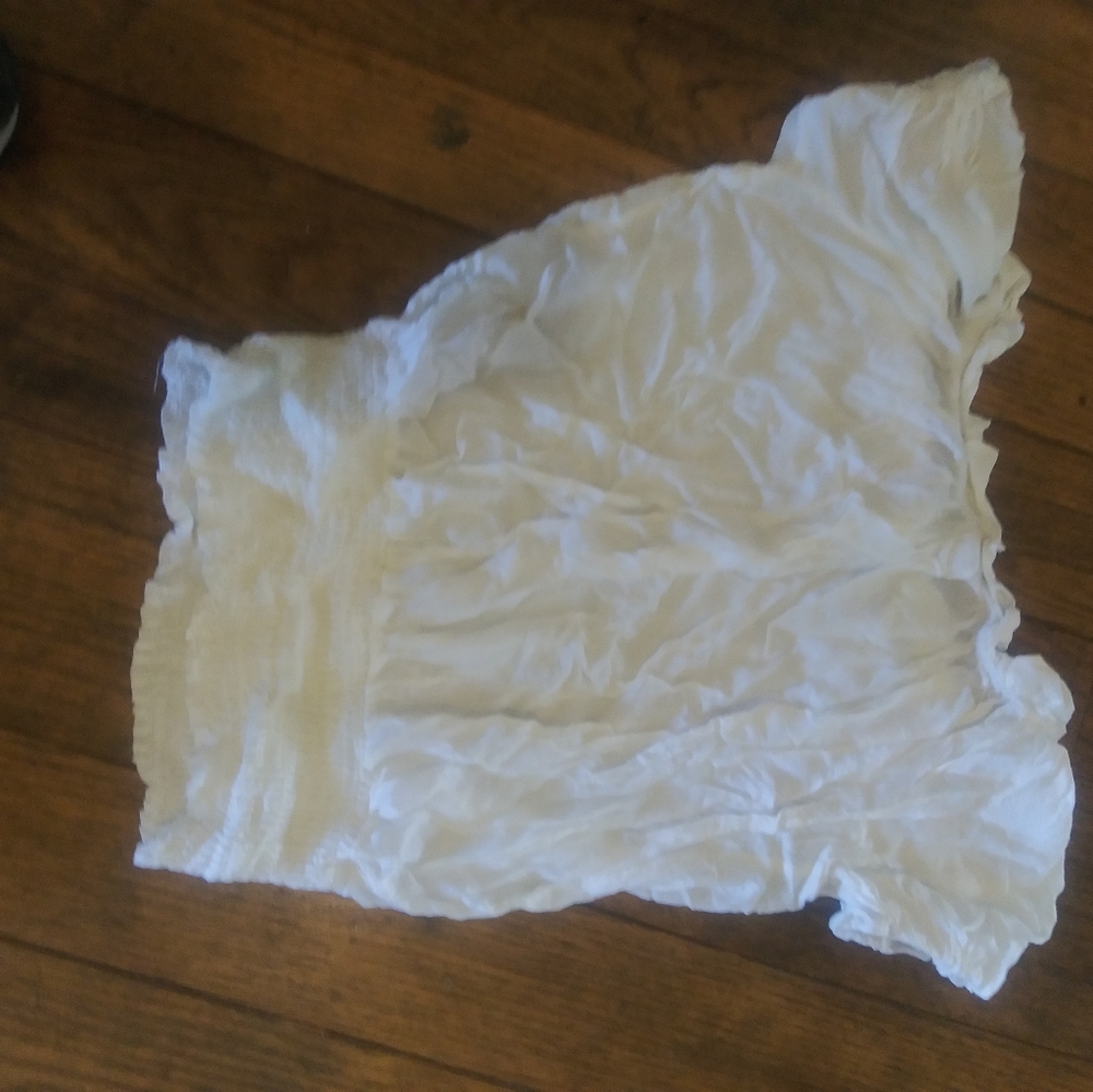 Sol brand, small, white, off shoulder shirt